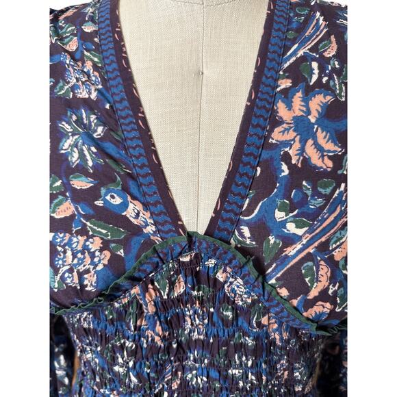 Sea New York Boho Noah Printed Cotton Short Dress Size 0 - Picture 2 of 8